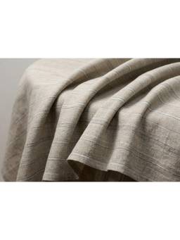 Banka Silk - Beige Premium Yarn Dyed Dress Material