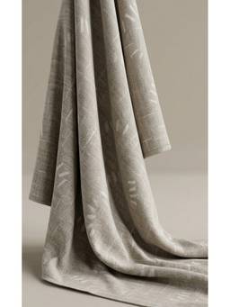 Banka Silk - Beige Dobby Cotton Linen Dress Material