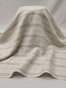 Banka Silk - Beige Premium Yarn Dyed Dobby Linen Dress Material
