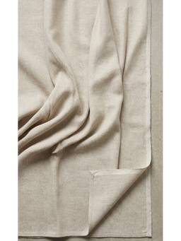 Banka Silk - Beige Herringbone Linen - Signature Textured Weave Dress Material