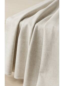 Banka Silk - Beige Poly Linen Blend - Modern Comfort Weave Dress Material