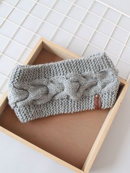 Velvery - Women Grey Chill Wrap Headband