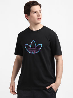 adidas Originals - OUTLINE LOGO T Black Casual T-Shirt