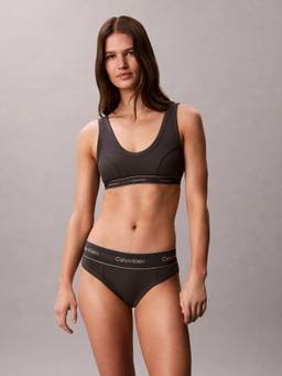 Calvin Klein - Black Solid Mid Rise Bikini-Brief