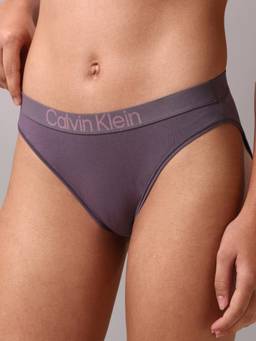 Calvin Klein - Purple Solid Mid Rise Bikini-Brief