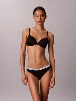 Calvin Klein - Black Solid Mid Rise Bikini-Brief