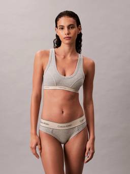 Calvin Klein - Grey Solid Mid Rise Bikini-Brief