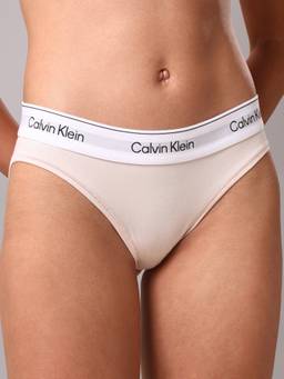 Calvin Klein - Nude Solid Mid Rise Bikini-Brief