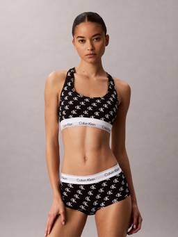 Calvin Klein - Black Logo Mid Rise Boy-Shorts