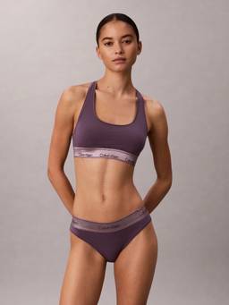 Calvin Klein - Purple Solid Mid Rise Bikini-Brief