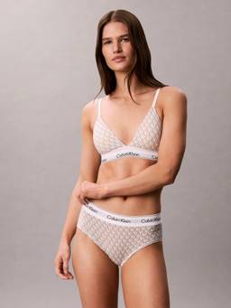 Calvin Klein - Grey Logo Mid Rise Bikini-Brief