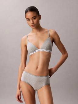 Calvin Klein - Grey Solid Mid Rise Bikini-Brief