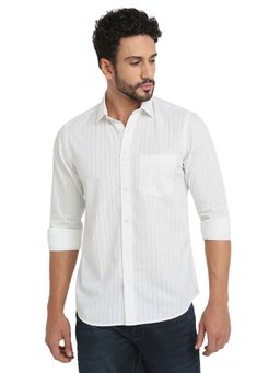 ColorPlus - White Pure Cotton Regular Fit Shirt