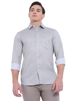 ColorPlus - Medium Grey Tencel Regular Fit Shirt
