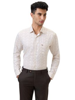 Park Avenue - Medium Yellow Cotton Blend Slim Fit Shirt