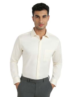 Park Avenue - Light Yellow Pure Cotton Regular Fit Shirt