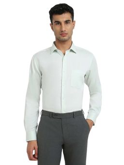 Park Avenue - Light Green Pure Cotton Regular Fit Shirt