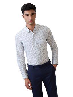 Raymond - Light Grey Pure Cotton Regular Fit Shirt
