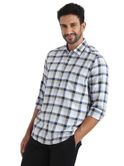 Raymond - Medium Blue Pure Cotton Regular Fit Shirt