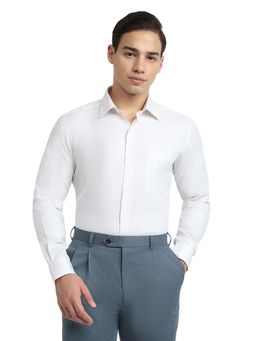 Raymond - White Pure Cotton Slim Fit Shirt