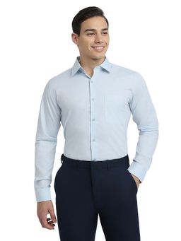 Raymond - Medium Blue Pure Cotton Slim Fit Shirt