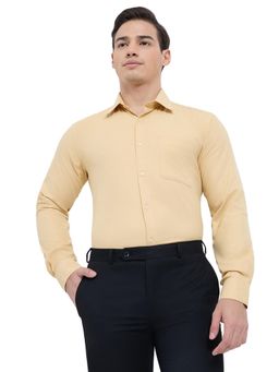 Raymond - Yellow Pure Cotton Slim Fit Shirt