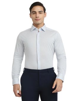 Raymond - Medium Blue Pure Cotton Slim Fit Shirt
