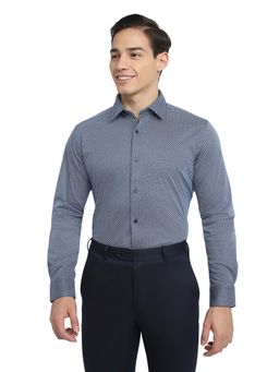 Raymond - Dark Blue Pure Cotton Slim Fit Shirt
