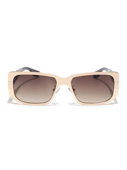 Voyage - Unisex BrownLens with Golden Frame Rectangle Sunglasses (MG6899) (52)