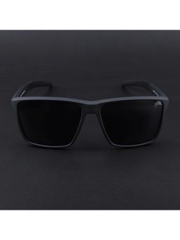 Voyage - Unisex Black Lens with Black Frame Wayfarer Polarized Sunglasses (PMG6748) (57)