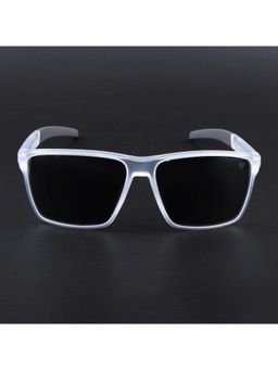 Voyage - Unisex Black Lens with Transparent Frame Wayfarer Polarized Sunglasses (PMG6752) (57)