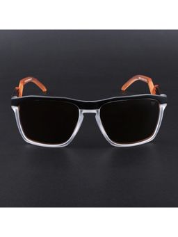 Voyage - Unisex Brown Lens with Black Frame Wayfarer Polarized Sunglasses (PMG6756) (60)