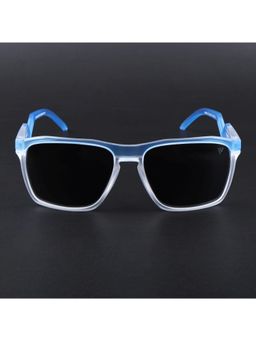 Voyage - Unisex Black Lens with Blue Frame Wayfarer Polarized Sunglasses (PMG6758) (60)