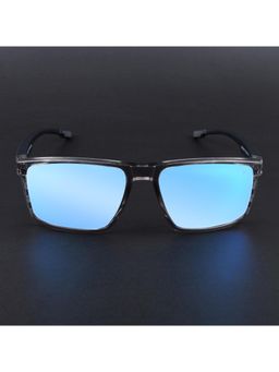 Voyage - Unisex Blue Lens with Grey Frame Wayfarer Polarized Sunglasses (PMG6768) (57)