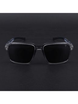 Voyage - Unisex Black Lens with Grey Frame Wayfarer Polarized Sunglasses (PMG6773) (57)