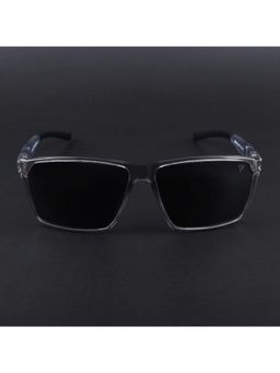 Voyage - Unisex Black Lens with Grey Frame Wayfarer Polarized Sunglasses (PMG6779) (58)