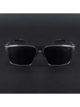 Voyage - Unisex Black Lens with Grey Frame Wayfarer Polarized Sunglasses (PMG6784) (59)