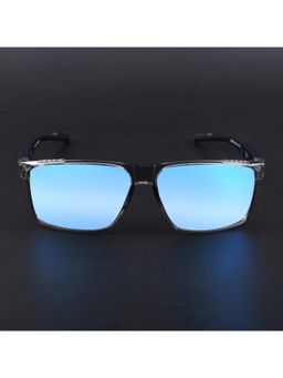 Voyage - Unisex Blue Lens with Grey Frame Wayfarer Polarized Sunglasses (PMG6785) (59)