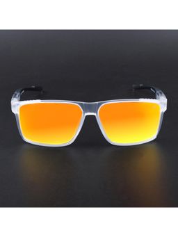 Voyage - Unisex Orange Lens with Transparent Frame Wayfarer Polarized Sunglasses (PMG6786) (59)