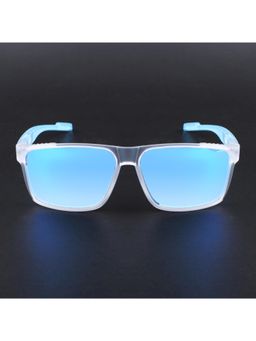 Voyage - Unisex Blue Lens with Transparent Frame Wayfarer Polarized Sunglasses (PMG6787) (59)