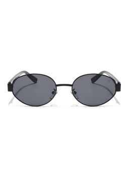 Voyage - Unisex Black Lens with Black Frame Oval Sunglasses (MG6893) (62)