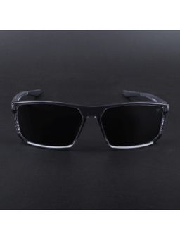 Voyage - Unisex Black Lens with Grey Frame Rectangle Polarized Sunglasses (PMG6799) (58)