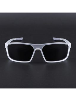 Voyage - Unisex Black Lens with Transparent Frame Rectangle Polarized Sunglasses (PMG6801) (58)