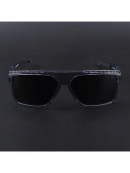 Voyage - Unisex Black Lens with Grey Frame Wayfarer Polarized Sunglasses (PMG6804) (58)