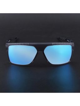 Voyage - Unisex Blue Lens with Matt Grey Frame Wayfarer Polarized Sunglasses (PMG6805) (58)