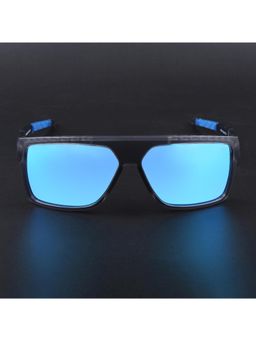 Voyage - Unisex Blue Lens with Matt Grey Frame Wayfarer Polarized Sunglasses (PMG6806) (58)