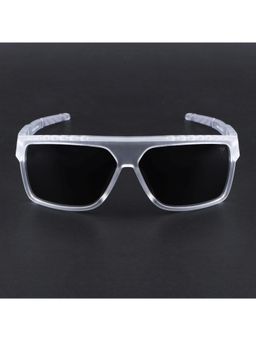 Voyage - Unisex Black Lens with Transparent Frame Wayfarer Polarized Sunglasses (PMG6807) (58)