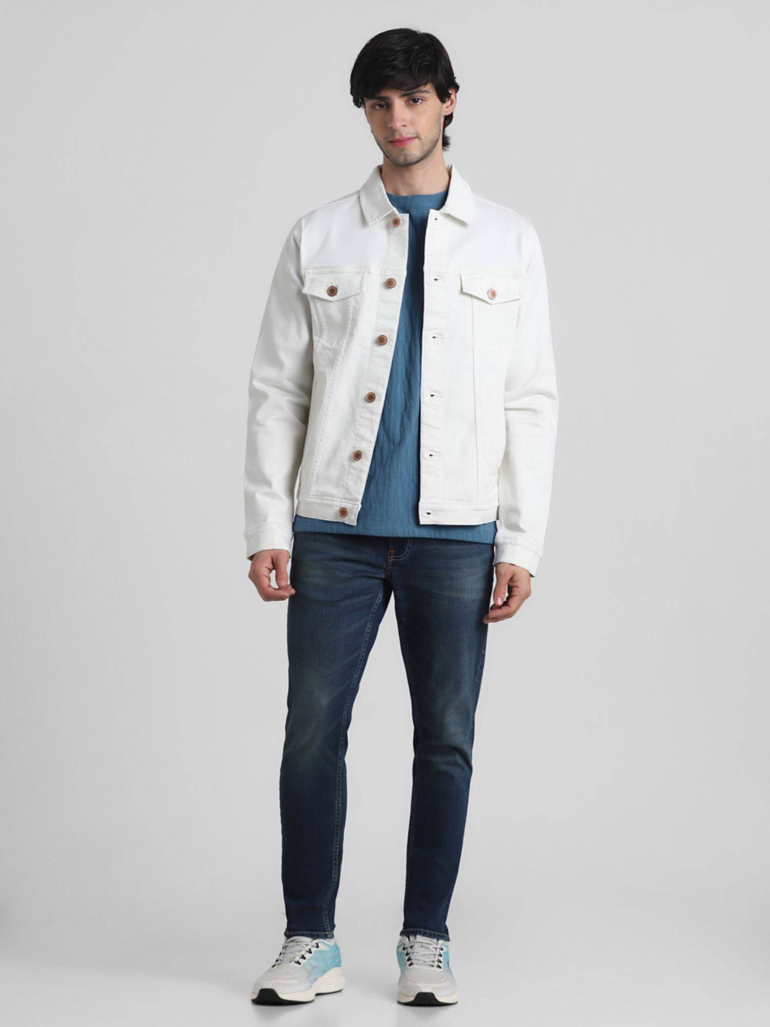 ジャケット・アウター   white denim jacket Buy Jack & Jones White Denim Jacket Online