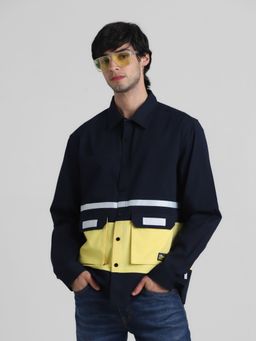 Jack & Jones - Navy Blue Over Sized Shirt