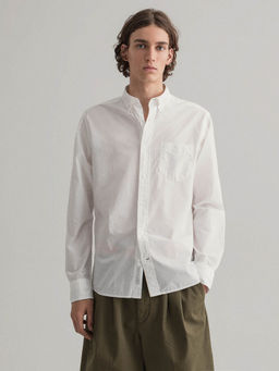GANT - White Solid Casual Shirt